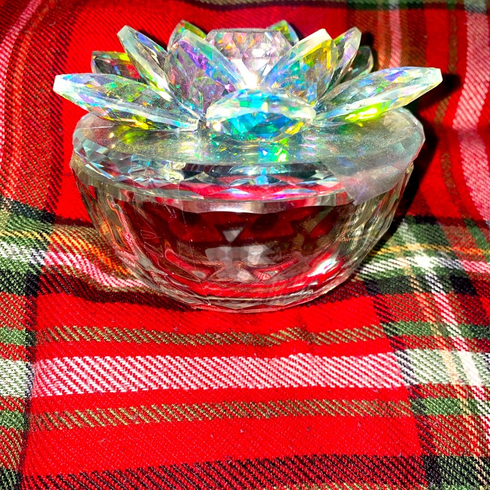 Crystal Flower Trinket Holder